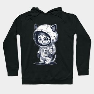 Purrfectly Out of This World: A Cat in a Spacesuit Hoodie